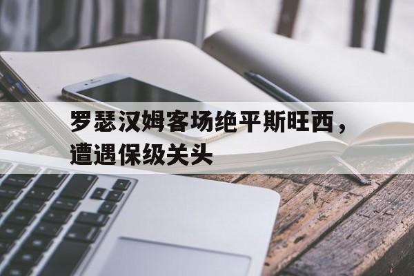 万博网络-罗瑟汉姆客场绝平斯旺西，遭遇保级关头